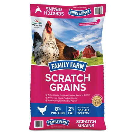 Family Farm & Home Scratch Grains Natural Grains Poultry Feed 40lbs