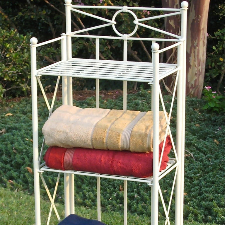 International Caravan Narrow 4-Tier Iron Folding Bakers Rack International Caravan Narrow 4-Tier Iron Folding Bakers Rack