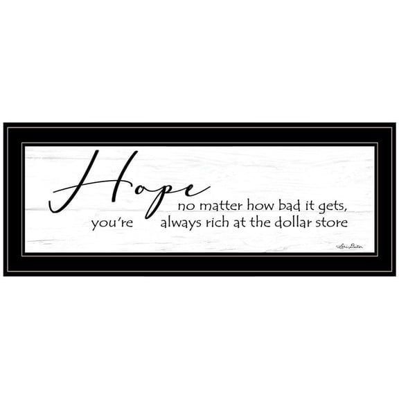 Hope by Lori Deiter Printed Black Framed Wall Art Wood Multi-Color