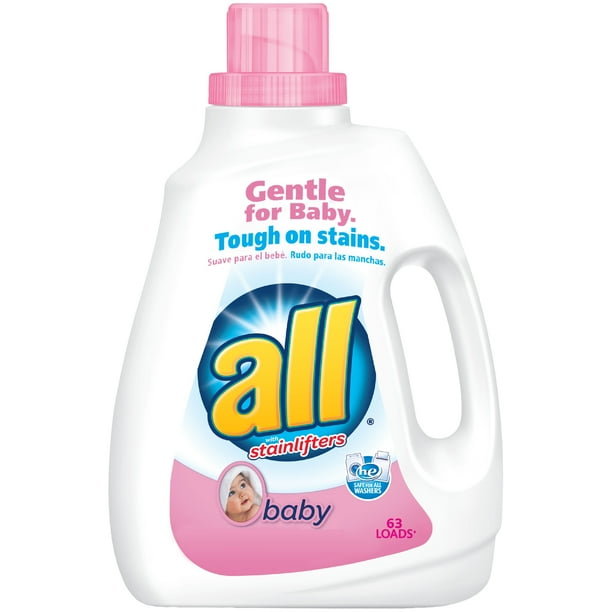 all Baby Liquid Laundry Detergent, Gentle for Baby, 94.5 Ounce, 63