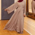 thumbnail image 1 of PENGXIANG Femmes Musulmane Abaya Longue Robe Floral Imprimé Vintage Kaftan Islamique Maxi Femmes Robes, 1 of 5