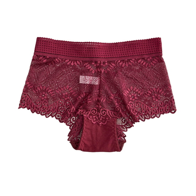 Yammkia Culottes Bikini pour Femmes Culottes Sans Coutures pour Femmes Culottes Bikini Invisibles Sans Marque Culottes Extensibles Douces Culottes Invisibles pour Femme (Rouge,P)