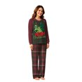 thumbnail image 3 of TBKOMH Xmas Pajamas Family Matching Christmas Sets Tree Graphic Holiday Loungewear Long Sleeve Crew Neck Sleepwear Festive Plaid PJs Xmas Party Winter Nights, 3 of 5