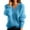 A Blue, variant on Women Sweaters V Neck Solid Color Long Sleeve Knitted Sweaters Pullover Casual Top Fall Sweater Beige L