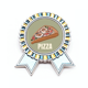 thumbnail image 1 of Rebanada de Pizza Italia mar alimentos Insignia broche Medalla ganadora, 1 of 3