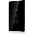 thumbnail image 1 of Switch, Remote Switch with Highly Sensitive Touch Keys, Suitable for SIRI Voice Control, 3 Way AC(Black), 1 of 8