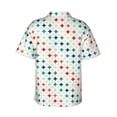 thumbnail image 3 of Picia Colorful Geometric Gentle Cotton Regular Fit Short Sleeve Casual Hawaiian Shirt for Men-XX-Large, 3 of 9