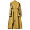 thumbnail image 5 of Outfmvch Trench Coat Women,wool Coats,jackets for Women,trench Coat Long Double Breasted Jacket Classic Elegant Windproof Overcoat with Belt Fall Winter Outwear,winter Coats a Yellow M(Clearance), 5 of 5