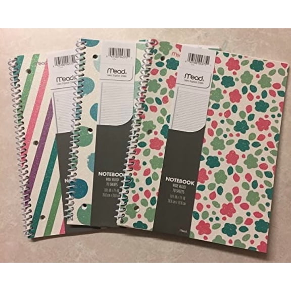 mead wide ruled 70 sheet notebook
