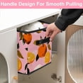 thumbnail image 5 of RATGDN Collapsible Fabric Cube Storage Bin with Double Handles for Living Room Bedroom Office Black - Orange Juice Fruit, 5 of 7
