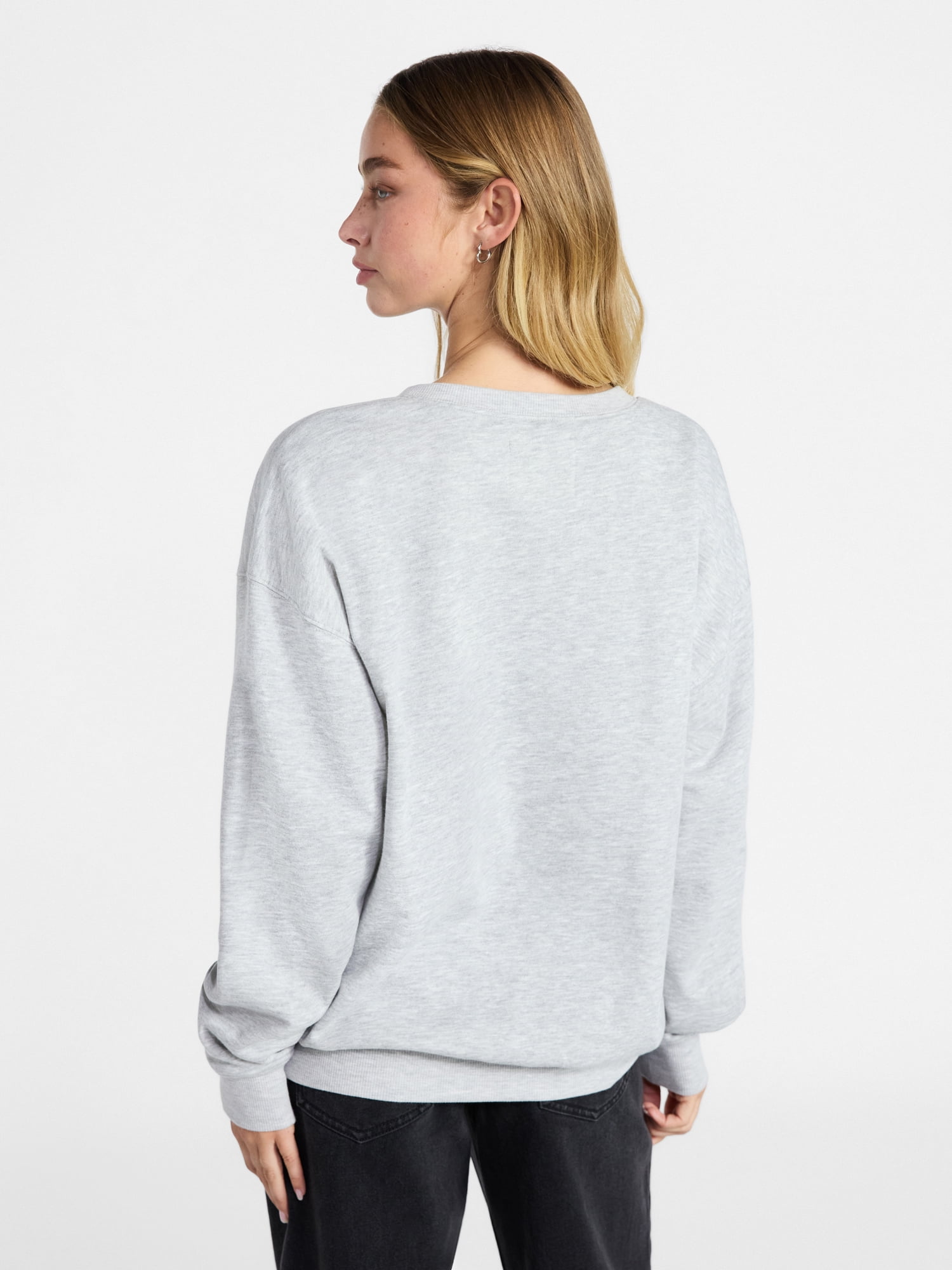 No Boundaries Graphic Crewneck Sweatshirt, Women's and Women's Plus Sizes XXS-4X