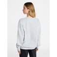 thumbnail image 4 of No Boundaries Graphic Crewneck Sweatshirt, Women's and Women's Plus Sizes XXS-4X, 4 of 5