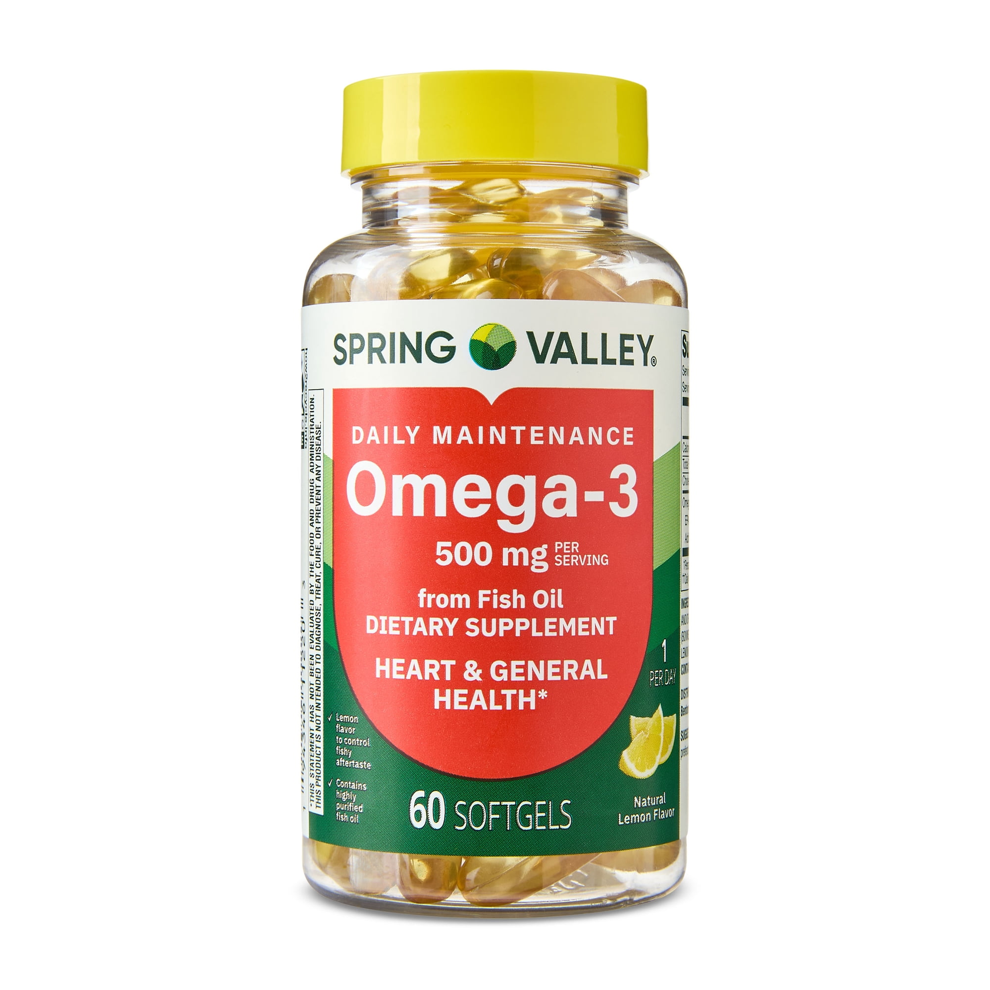 SV Daily Maintenance Omega-3 500mg from fish oil, 60 Softgels