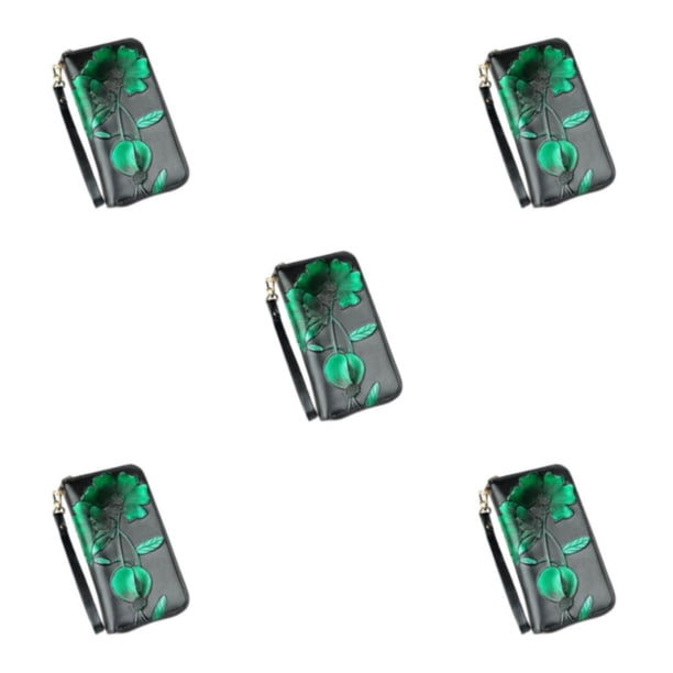 Sonducket Monedero de cuero para mujer, portátil, elegante, exquisito reemplazo, impermeable, elegante, carpeta de pasaporte, billetera, Type2 NO2