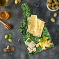 thumbnail image 5 of Nature Cutting Board, Free Abstract Nature Inspired Mind Bind Folded Color Silhouette Counter Culture, Decorative Tempered Glass Cutting and Serving Board, Wine Bottle Shape, Green, by Ambesonne, 5 of 5