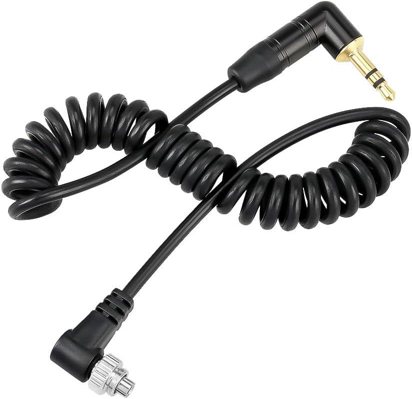 Alvin’s Cables for Tentacle Timecode Cable for Panasonic Lumix S1H GH5s GH6 GH7 Cameras 3.5mm TRS to Locking PC Coiled Cable for Tentacle Sync-E Track-E for Timebar