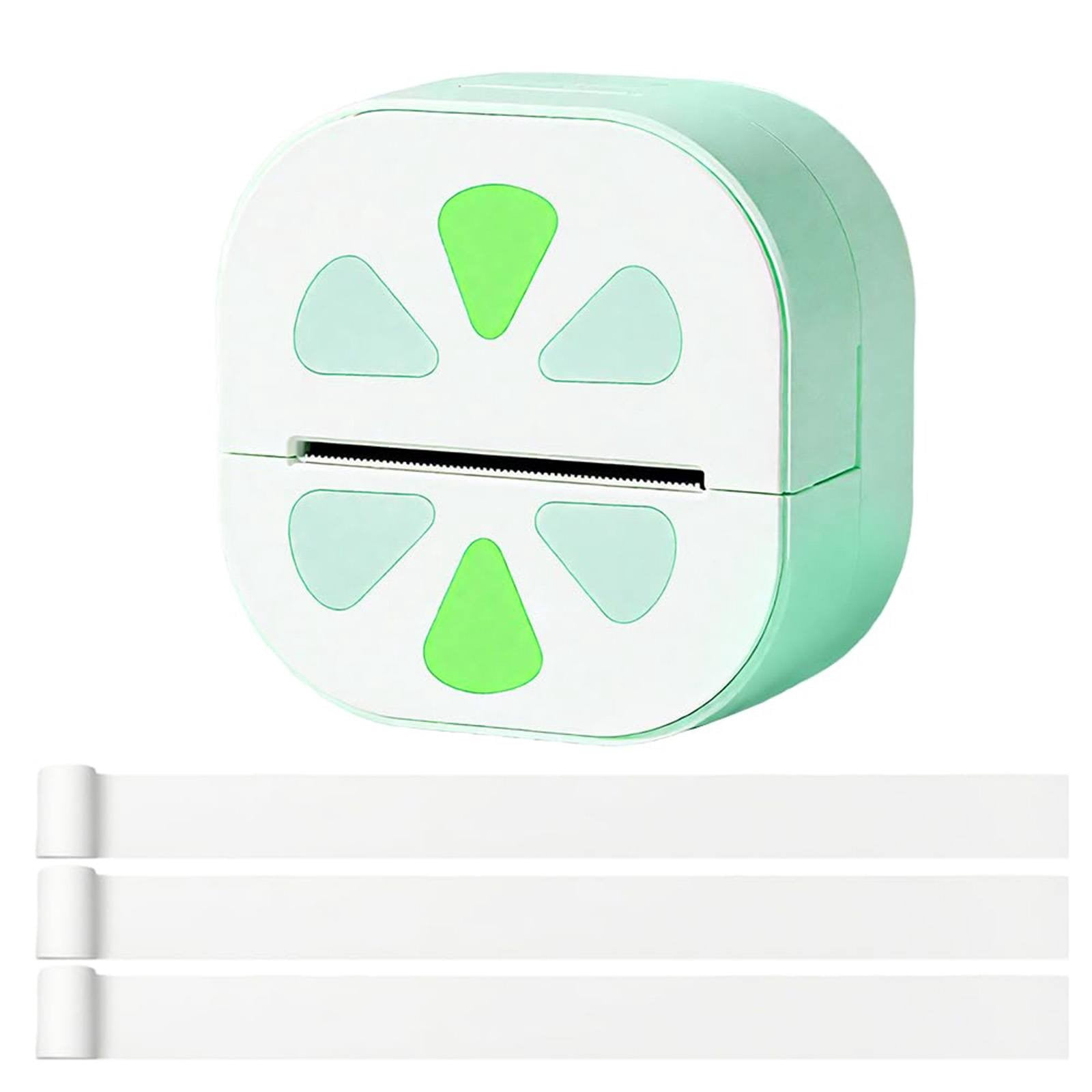 ZOURIH 1 Pack Sticker Printer, Mini Printer, Bluetooth Portable Sticker Maker, Print Pod Inkless Thermal Printers for Phone Notes, Journal, DIY