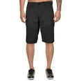 thumbnail image 1 of Marx & Dutch Men's Moto Biker Quilted Slim Fit Cotton Stretch Twill Shorts (Black,30), 1 of 2