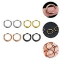 thumbnail image 3 of 4 Paires de Boucles d'Oreilles Rondes Chics pour Hommes en Acier Inoxydable, 3 of 5