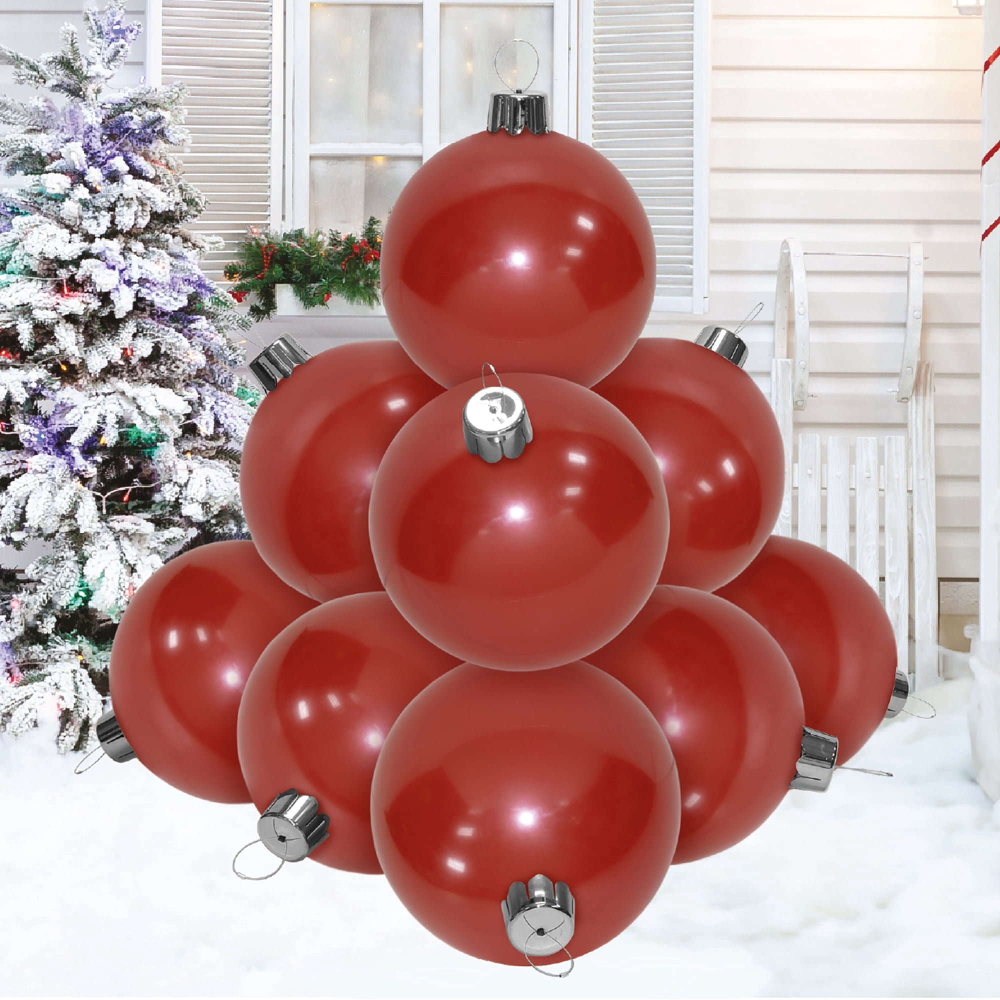 Red Inflatable Christmas Ornament Decoration, 21", by Holiday Time