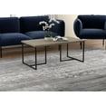 thumbnail image 4 of Safdie & Co. Coffee Table 43L Dark Taupe Black Metal, 4 of 4