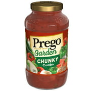 Prego Chunky Garden Combo Spaghetti Sauce, 23.75 Oz Jar