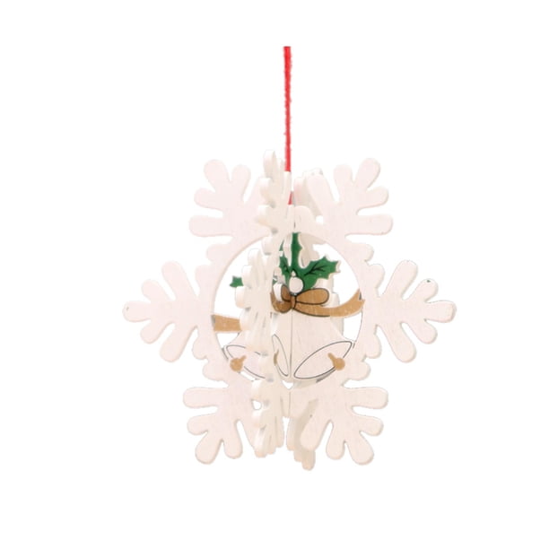 onlyliua Ofertas de Navidad Adornos para Árbol de Navidad, Etiquetas Colgantes de Madera, Adornos Colgantes, 1 Pieza
