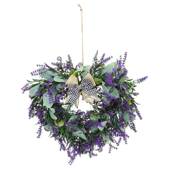 NUOLUX Artificial Lavender Wreath Door Wall Hanging Garland Valentine's Day Garland