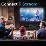 Sunbuck bluetooth Home Theater Stereo Amplifier Receiver, Peak 2000W HIFI AMP FM/MP3 Radio USB/SD/4-Mic, 2 Tack Output with EQ for Home Theater and Car
