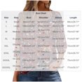thumbnail image 3 of thefmos Women's Round Neck 3/4 Sleeve Button Pullover Top Print Loose Fit Casual Blouse Fashion Fall Summer Outfit, Wine S, 3 of 5