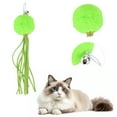 thumbnail image 3 of 2 Pcs Cat Wand Replacement Cat Wand Refill Attachments for Indoor and Outdoor Cats Green Plush Ball, 3 of 6