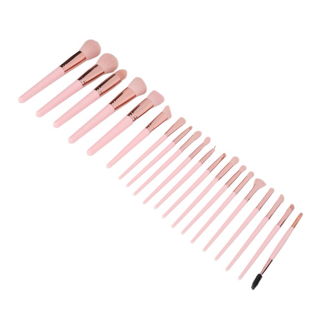 Kit de brochas de maquillaje, kit de 20 brochas de maquillaje, brochas para polvos sueltos, juego de brochas cosméticas, diseño fácil de usar