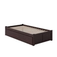 thumbnail image 6 of AFI Concord Twin Solid Wood Platform Bed with Footboard & Twin Trundle, Espresso, 6 of 8