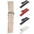 thumbnail image 4 of HIRSCH Golfer Leather Watch Strap (Red) - L - 18m - Stainless Steel Silver Buckle, 4 of 7