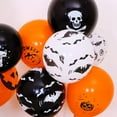 thumbnail image 5 of 100 Pieces Halloween Latex Balloons, 12 Inch Pumpkin Bat Ghost Skull Specter Spider Web Balloons for Party Decorations, Trick or Treat Toys,（Style mix and match）,,F94986, 5 of 9