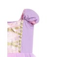 thumbnail image 6 of WIBACKER Toddler Girls Birthday Dress 2-7T Kids Girl Puff Short Sleeve Dresses Princess Party Costume,Mist Violet, 6 of 9