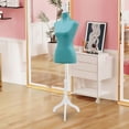 thumbnail image 6 of FDW Women's Adjustable Dress Form Mannequin, 50-63 Inches, Fabric Cover, Heavy-Duty Tripod Stand, Green, 6 of 7