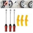 thumbnail image 1 of DYNWAVECA 3Pcs Tire Spoon Lever Tire Lever Tire Repair Tool Portable Professional Motorcycle Tire Changing Tools Bike Tire Tool Yellow, 1 of 10
