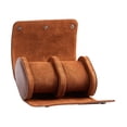 thumbnail image 3 of Estuche de viaje para relojes, caja de almacenamiento ligera para hombres y mujeres, estuche enrollable para relojes, organizador de cuero sintético Doble, 3 of 8