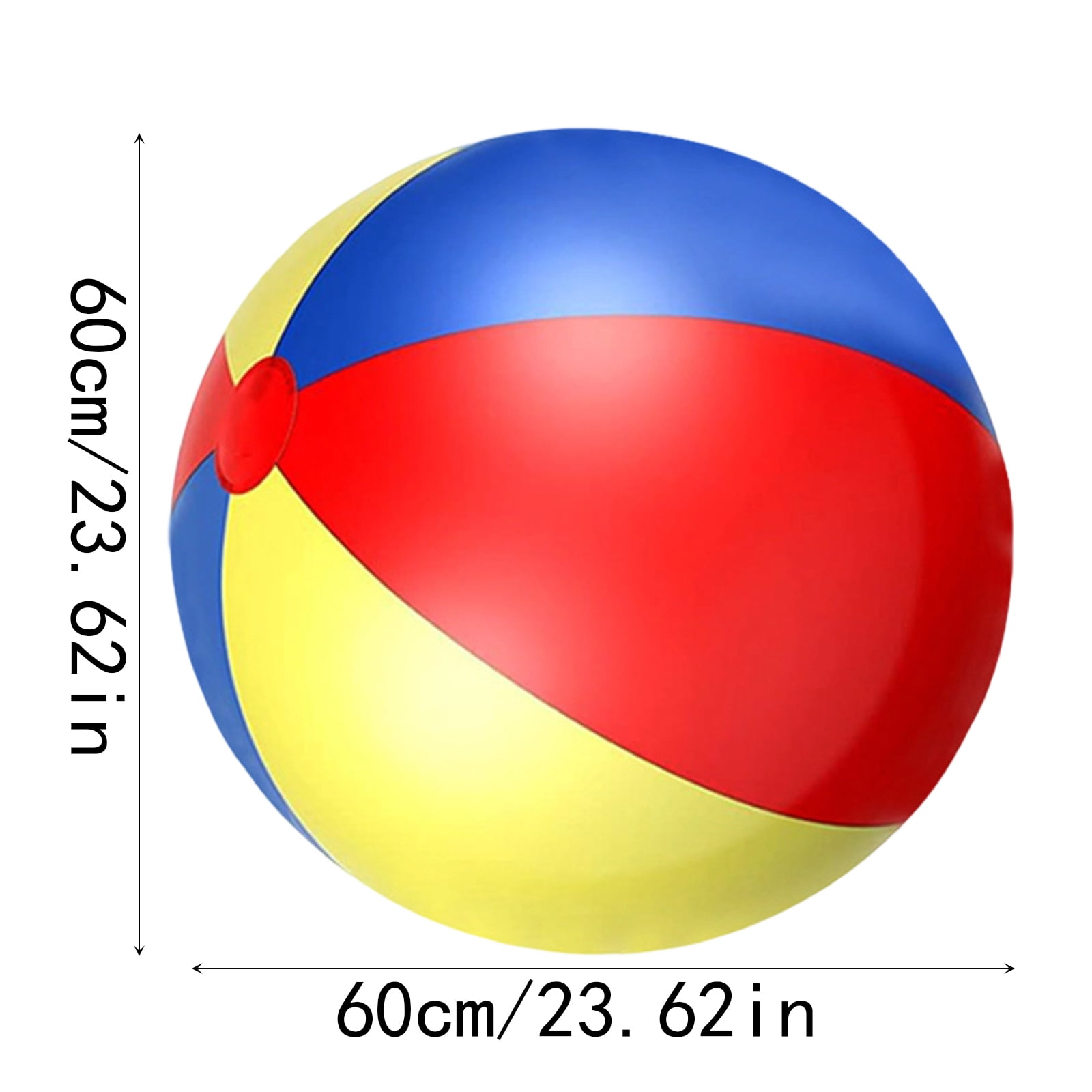 Inflatable Soccer Ball Beach Ball Lightweight Bouncy Sports Ball for Outdoor Backyard and Pool Summer Activities 31inch