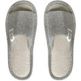 thumbnail image 4 of LZLINGMEI 1Pair Slippers for Women,Foam Soft Warm Slip On Open Toe Linen Cotton House,Anti-Skid Cozy for Indoor Outdoor Slippers, 4 of 10