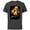 Charcoal, variant on Lucasfilm Indiana Jones Raiders of the Lost Ark Golden Idol - Short Sleeve Cotton T-Shirt for Adults - Customized-Black