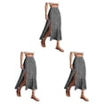 thumbnail image 2 of Sonducket larga dividida Estética Vacaciones Moda Primavera Verano Ropa Club Banquete Disfraces Accesorios Negro XXL Type1 NO1, 2 of 6