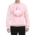 thumbnail image 2 of Wild Bobby, Live To Ride Motto Motorcylce Club Cars and Trucks Unisex Crewneck Graphic Sweatshirt, Light Pink, Small, 2 of 3