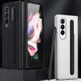 thumbnail image 3 of Funda De Teléfono Compatible Con Samsung Galaxy Z Fold 3 5G Funda Con Portalápices Funda Trasera De Cuero Antideslizante A Prueba De Golpes Yuarrent EL016488-02, 3 of 5