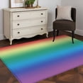 thumbnail image 5 of Area Rug 3x5ft, Multicolor Rainbow Abstract Colored Gradient Washable Rugs for Living Room Bedroom, Ombre Art Soft Non-slip Area Rugs Rectangle Floor Carpet for Dining Room, 5 of 9