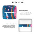 thumbnail image 5 of Rateoe Colorful Donut Pattern Tissue Box Cover, Modern Square Decorative Leather Facial Paper Case Organizer Holder Dispenser 5X5X5'', 5 of 8