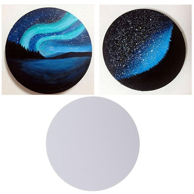 6pcs Artist Canvas Panels Canvas Board Oil Painting Canvas Acrylic Disc  Circle Canvas Kids Painting Watercolor Canvases for Painting Bulk The  Circle