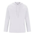 thumbnail image 6 of Stamzod Men's Fashion Black Hoodie Solid Color Long Sleeve Casual Pullover Hoodies with Pocket Running Gym Hooded Sweatshirt Men Activewear White S, 6 of 6