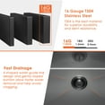 thumbnail image 2 of 33 inch Farmhouse Workstation Kitchen Sink, Handmade Modern Apron-front Single Bowl Farm Kitchen Sink with Integrated Ledge and Accessories, 2 of 6